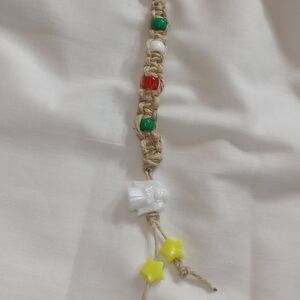 Star of Wonder Beaded Keyring and Purse Clip with Star and Angel Accents